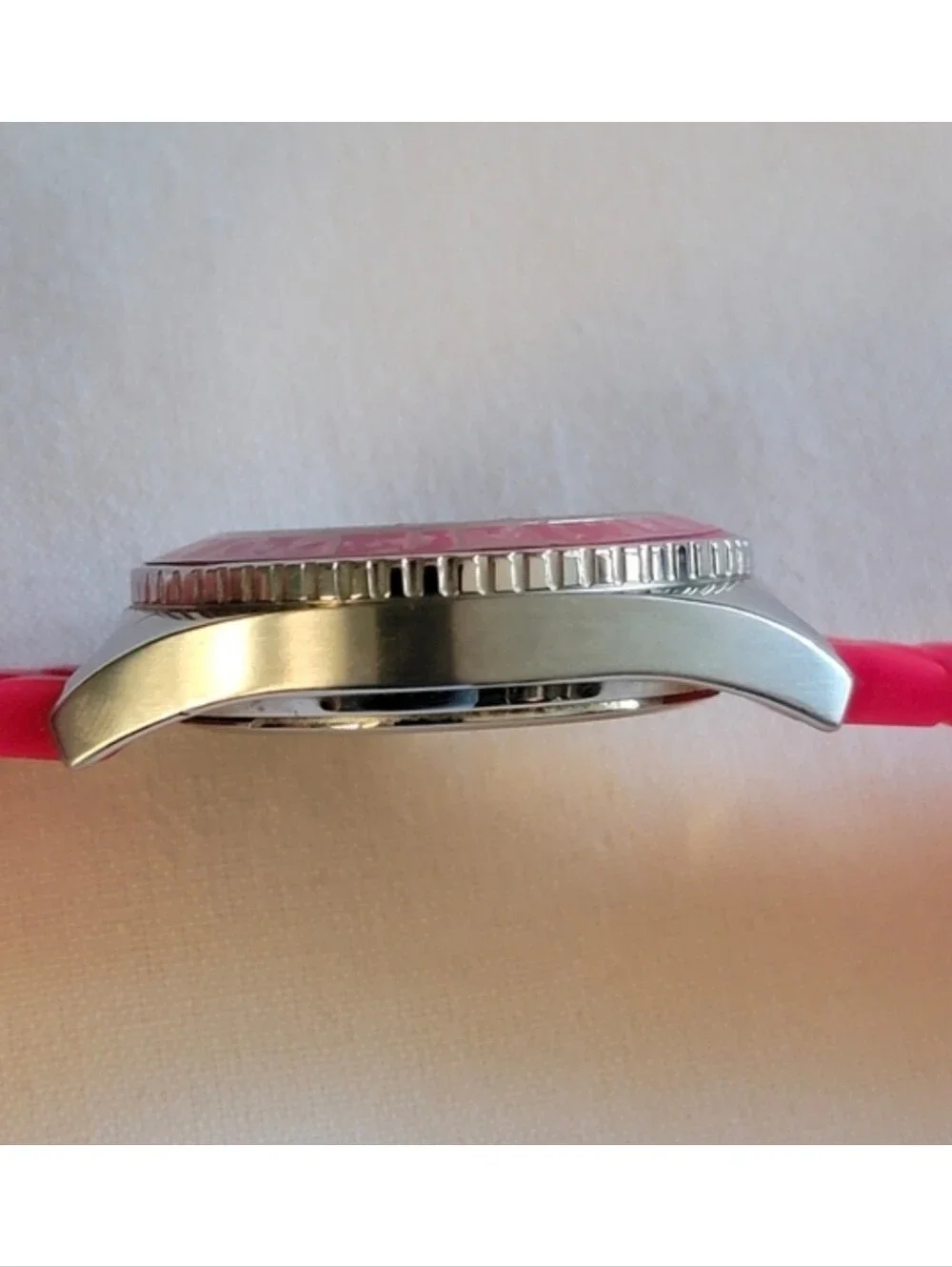Coach Andee Pink Silicone Stainless Steel Watch Box Y2K NWOT